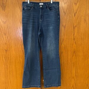 Nicole Miller Soho High Rise Bootcut Blue Jeans Denim Women's Size 16 Stretchy